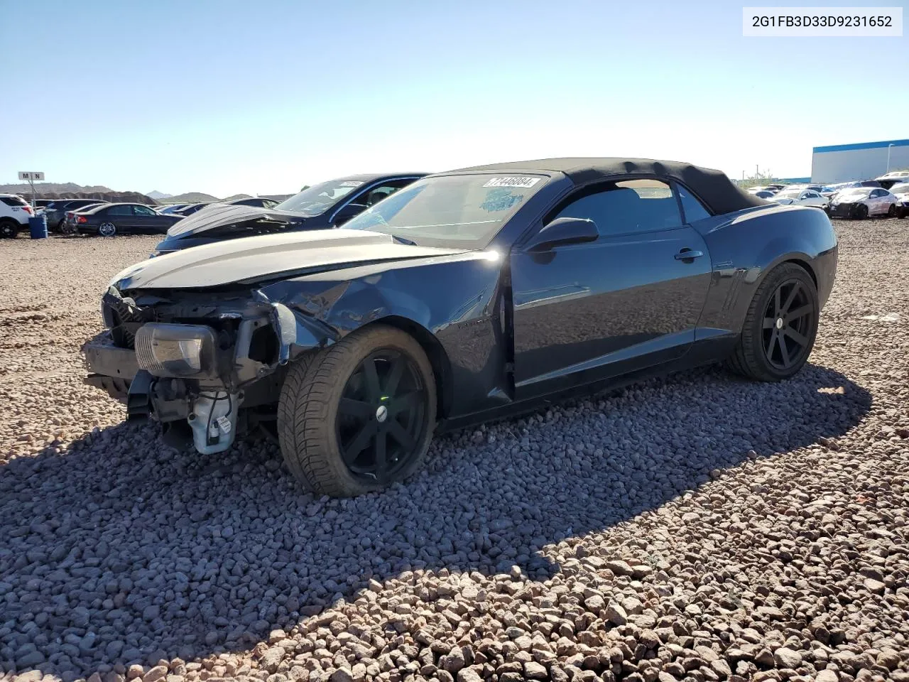 2G1FB3D33D9231652 2013 Chevrolet Camaro Lt