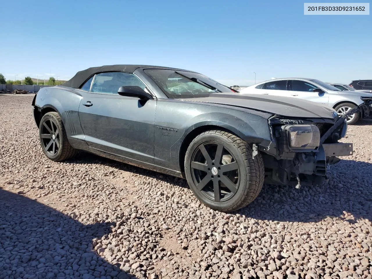 2G1FB3D33D9231652 2013 Chevrolet Camaro Lt