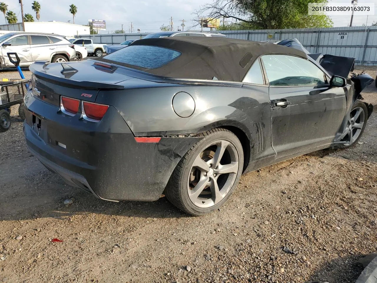 2013 Chevrolet Camaro Lt VIN: 2G1FB3D38D9163073 Lot: 79762834