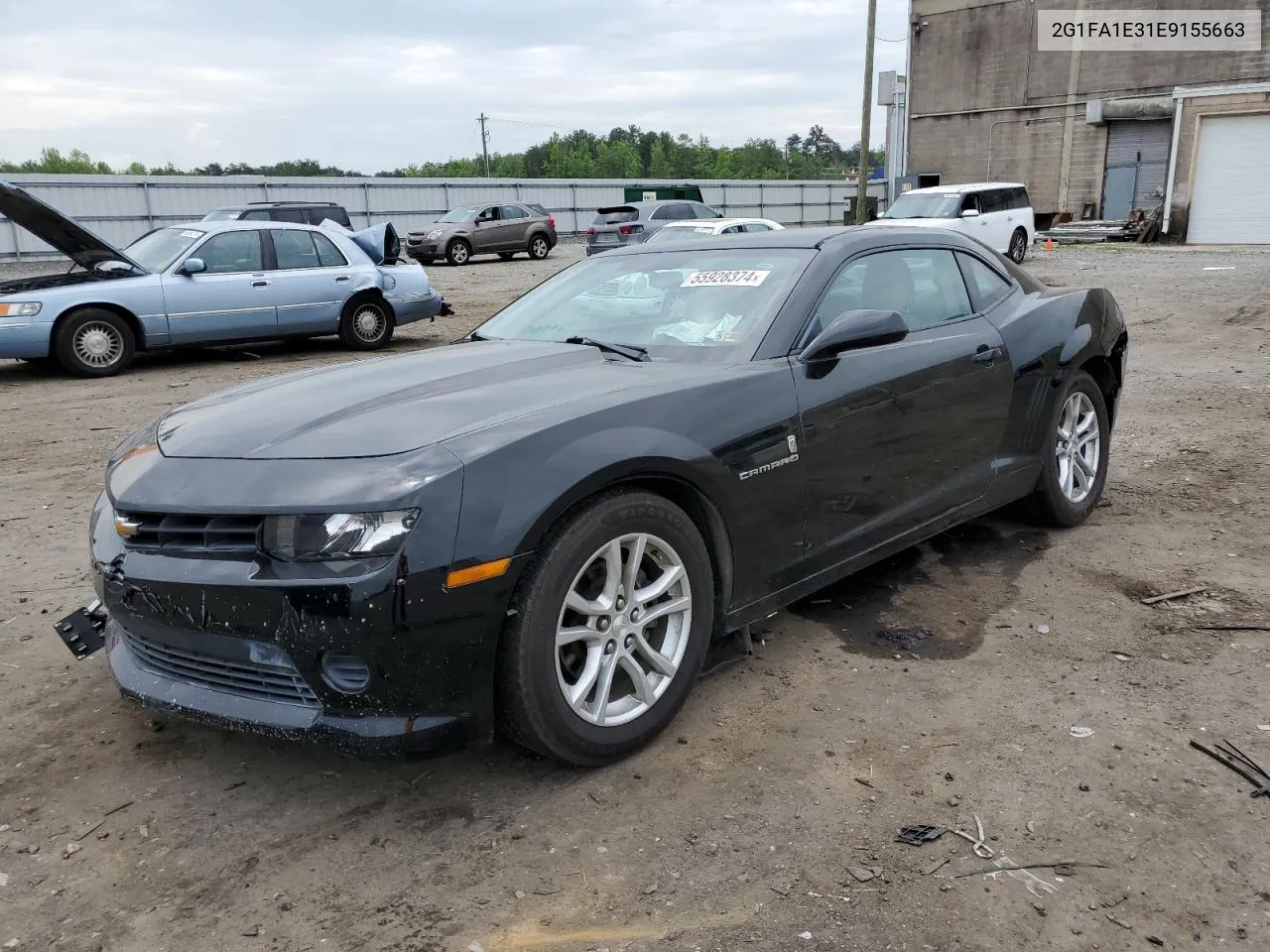 2014 Chevrolet Camaro Ls VIN: 2G1FA1E31E9155663 Lot: 55928374