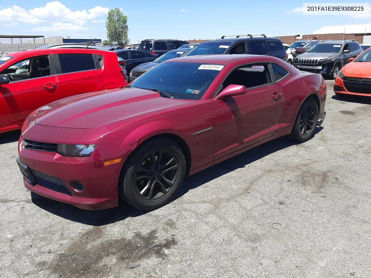 2014 Chevrolet Camaro Ls VIN: 2G1FA1E39E9308225 Lot: 56758764