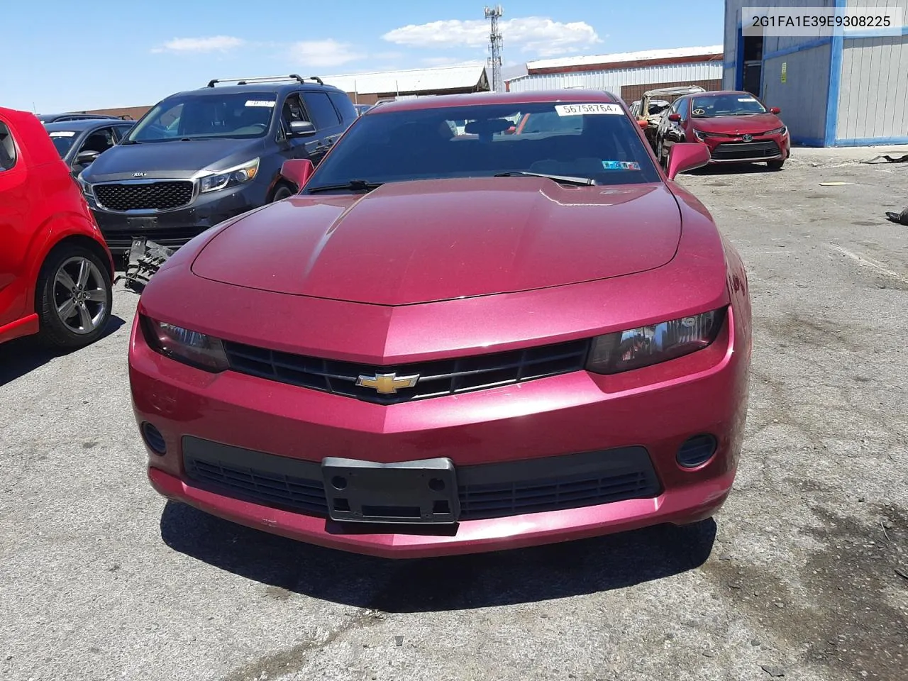 2014 Chevrolet Camaro Ls VIN: 2G1FA1E39E9308225 Lot: 56758764