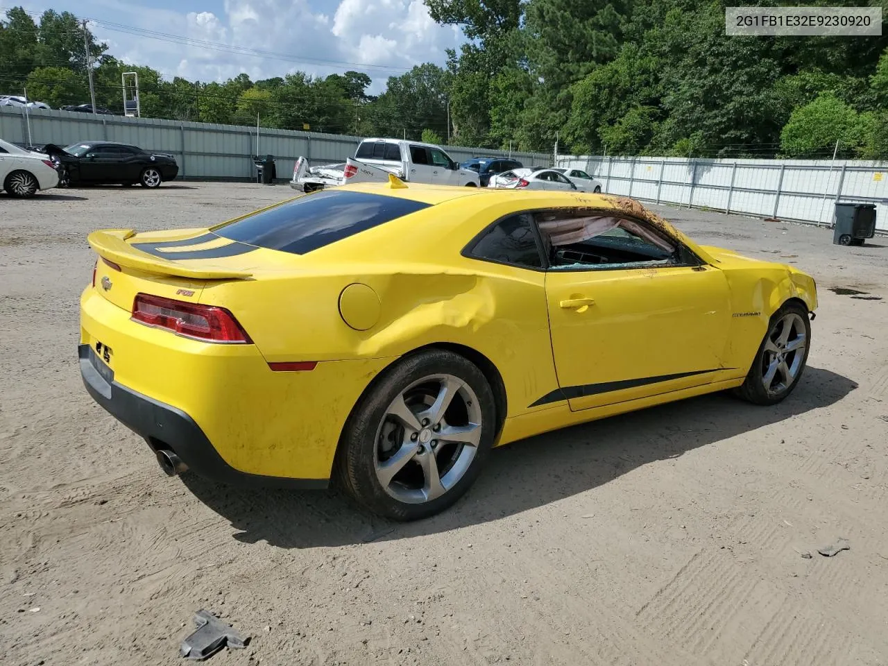 2014 Chevrolet Camaro Lt VIN: 2G1FB1E32E9230920 Lot: 63691484