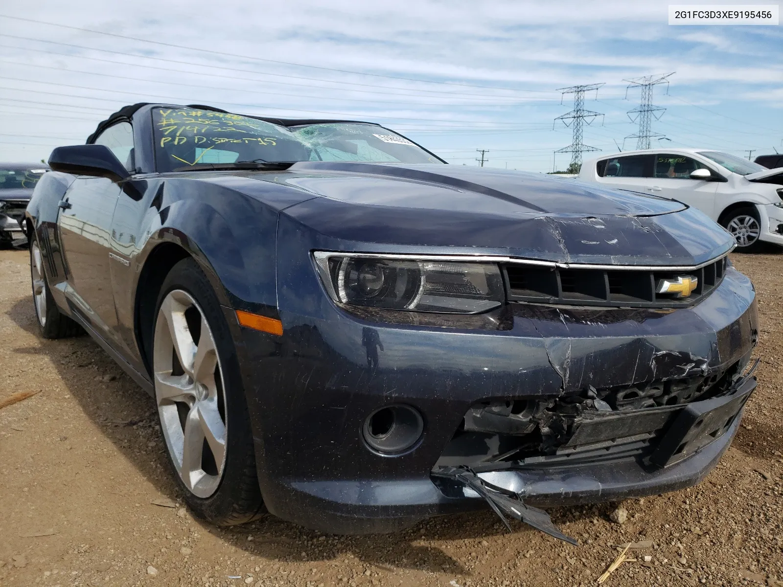 2014 Chevrolet Camaro Lt VIN: 2G1FC3D3XE9195456 Lot: 64571544