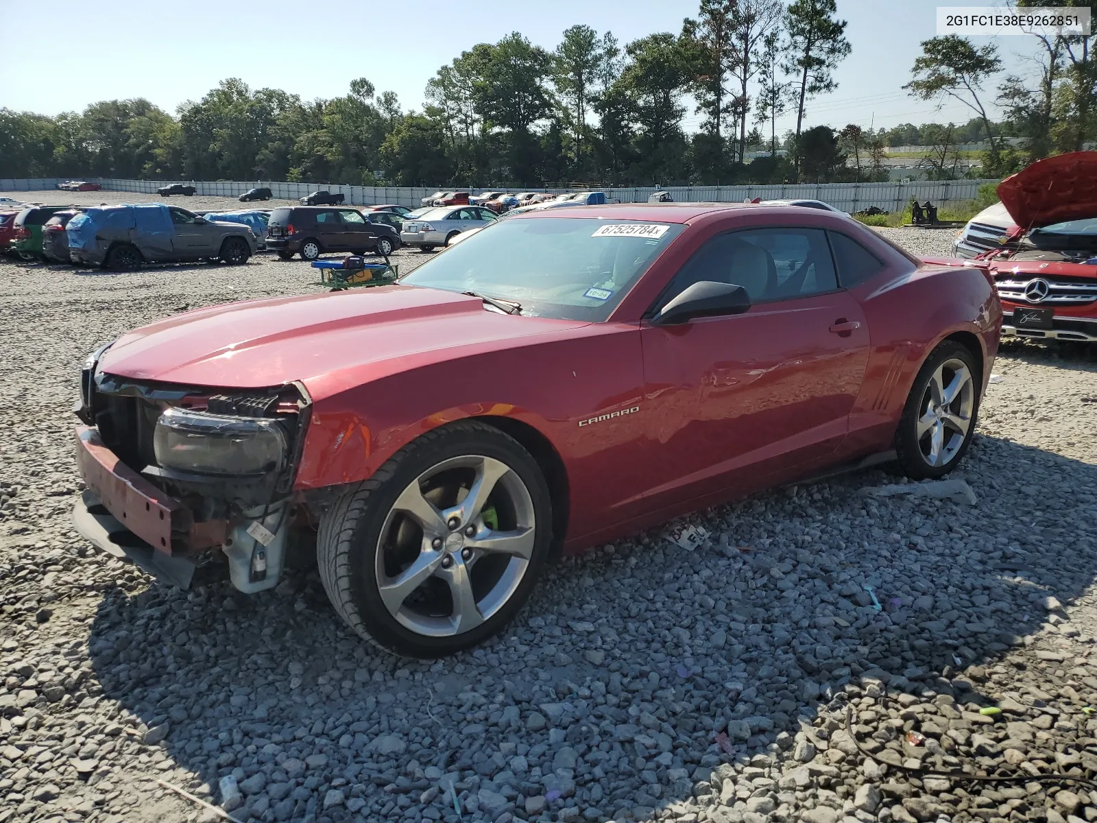 2014 Chevrolet Camaro Lt VIN: 2G1FC1E38E9262851 Lot: 67525784