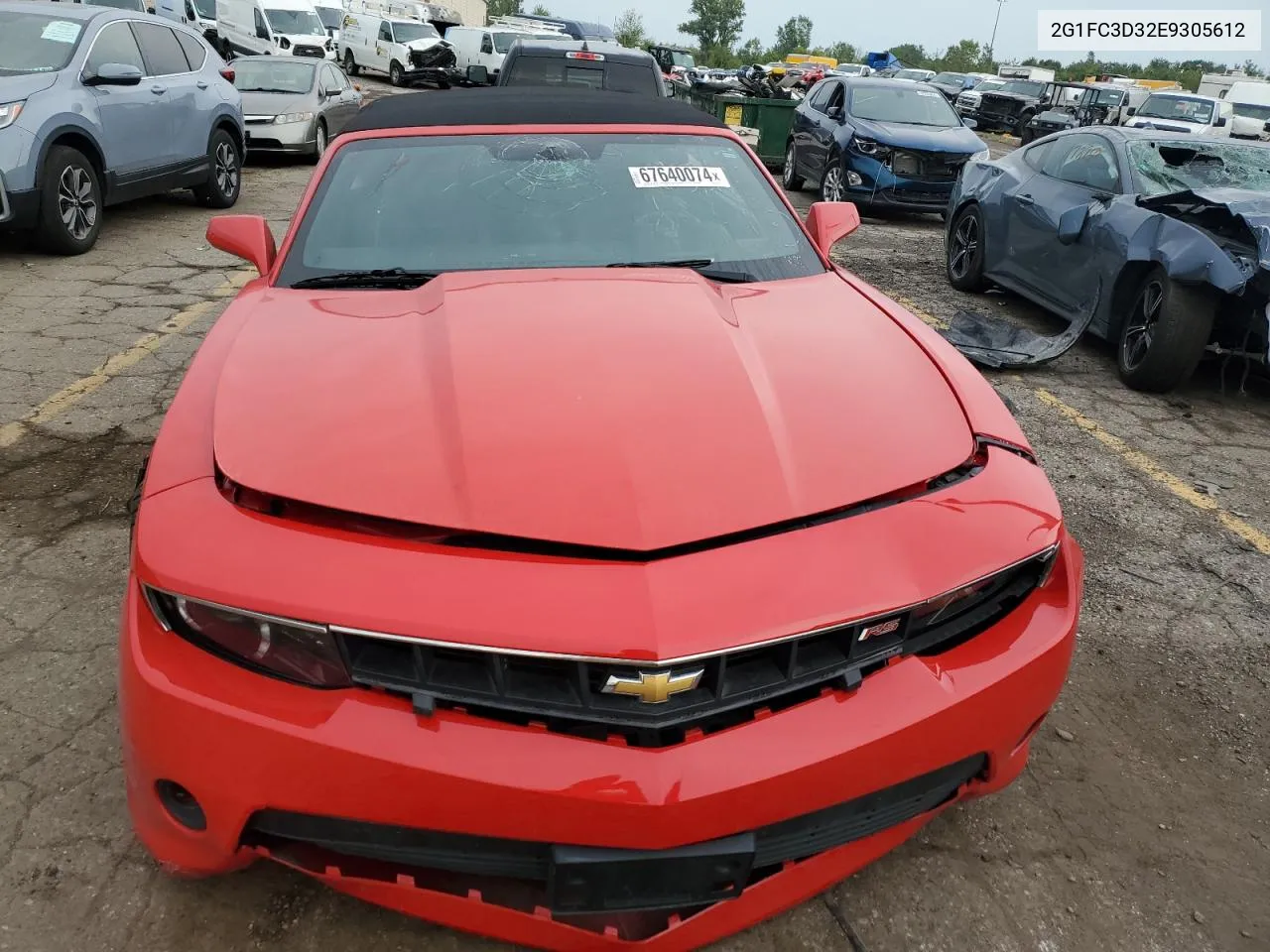 2014 Chevrolet Camaro Lt VIN: 2G1FC3D32E9305612 Lot: 67640074