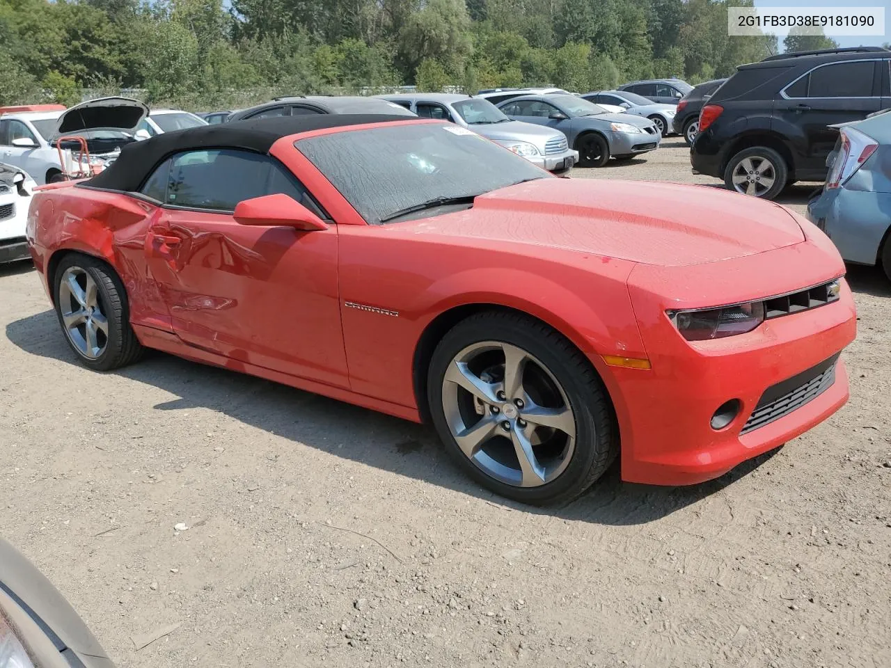 2G1FB3D38E9181090 2014 Chevrolet Camaro Lt