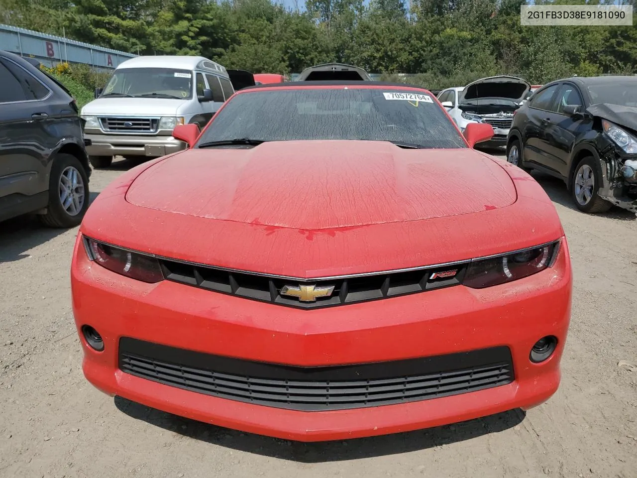 2014 Chevrolet Camaro Lt VIN: 2G1FB3D38E9181090 Lot: 70572764