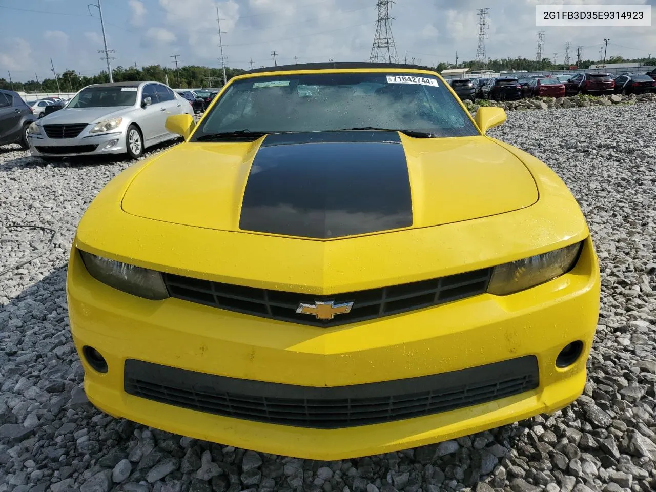 2014 Chevrolet Camaro Lt VIN: 2G1FB3D35E9314923 Lot: 71642744