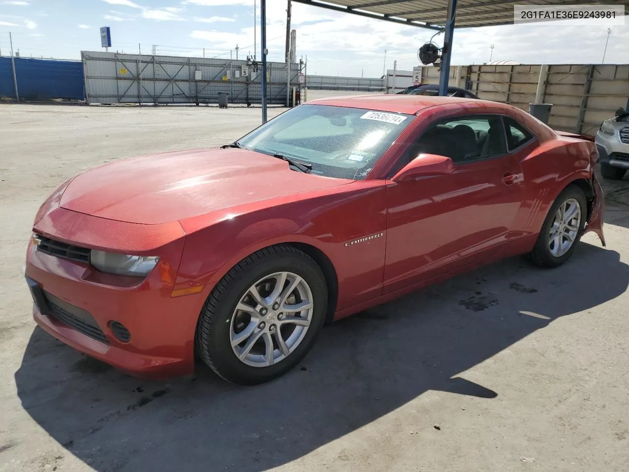 2014 Chevrolet Camaro Ls VIN: 2G1FA1E36E9243981 Lot: 72536604