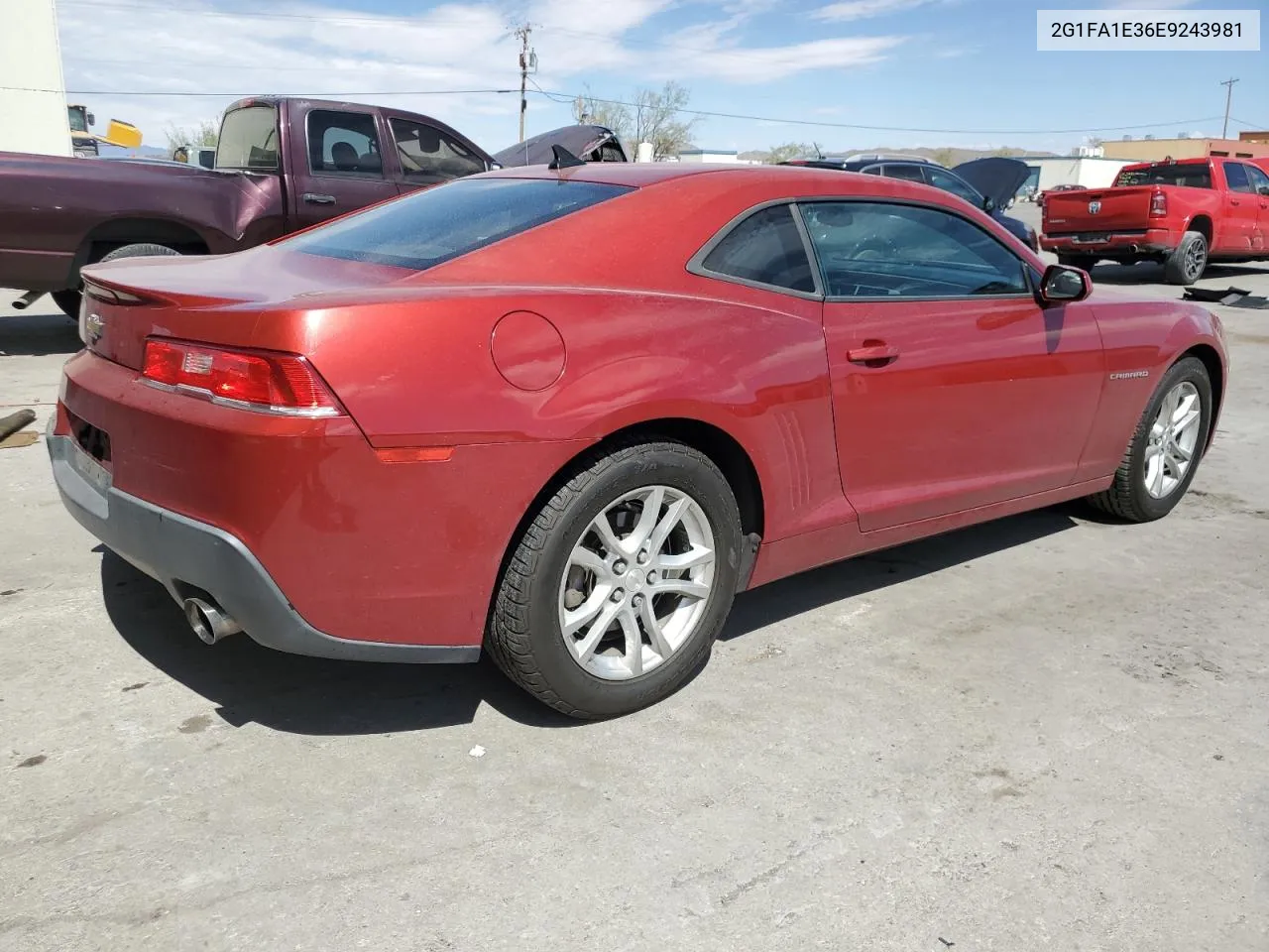 2014 Chevrolet Camaro Ls VIN: 2G1FA1E36E9243981 Lot: 72536604