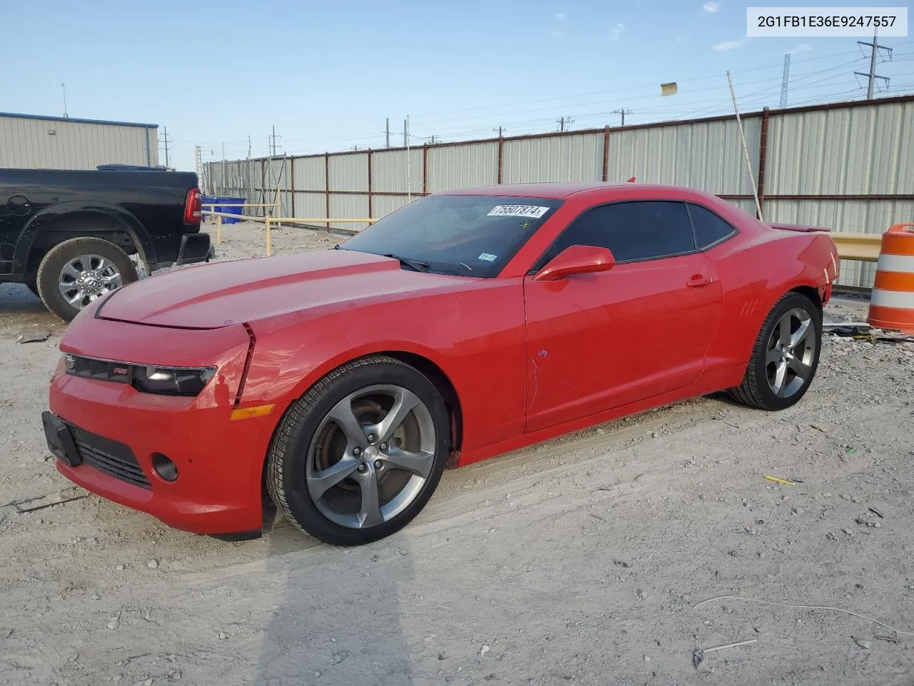 2014 Chevrolet Camaro Lt VIN: 2G1FB1E36E9247557 Lot: 75507874