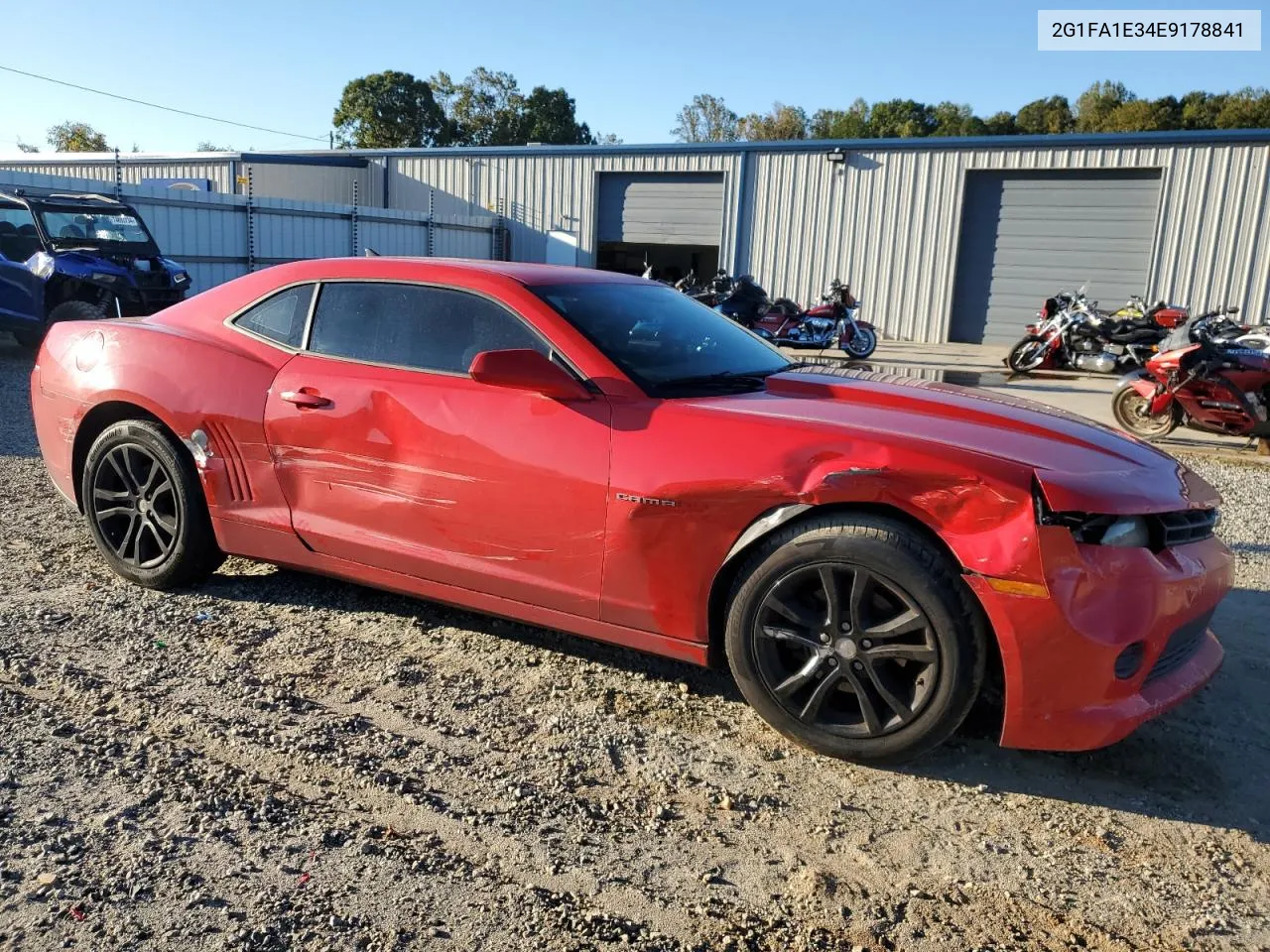 2014 Chevrolet Camaro Ls VIN: 2G1FA1E34E9178841 Lot: 75628224