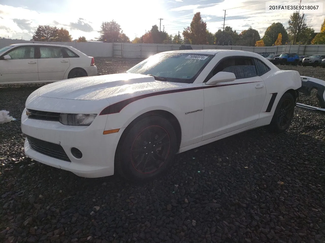 2014 Chevrolet Camaro Ls VIN: 2G1FA1E35E9218067 Lot: 75890374