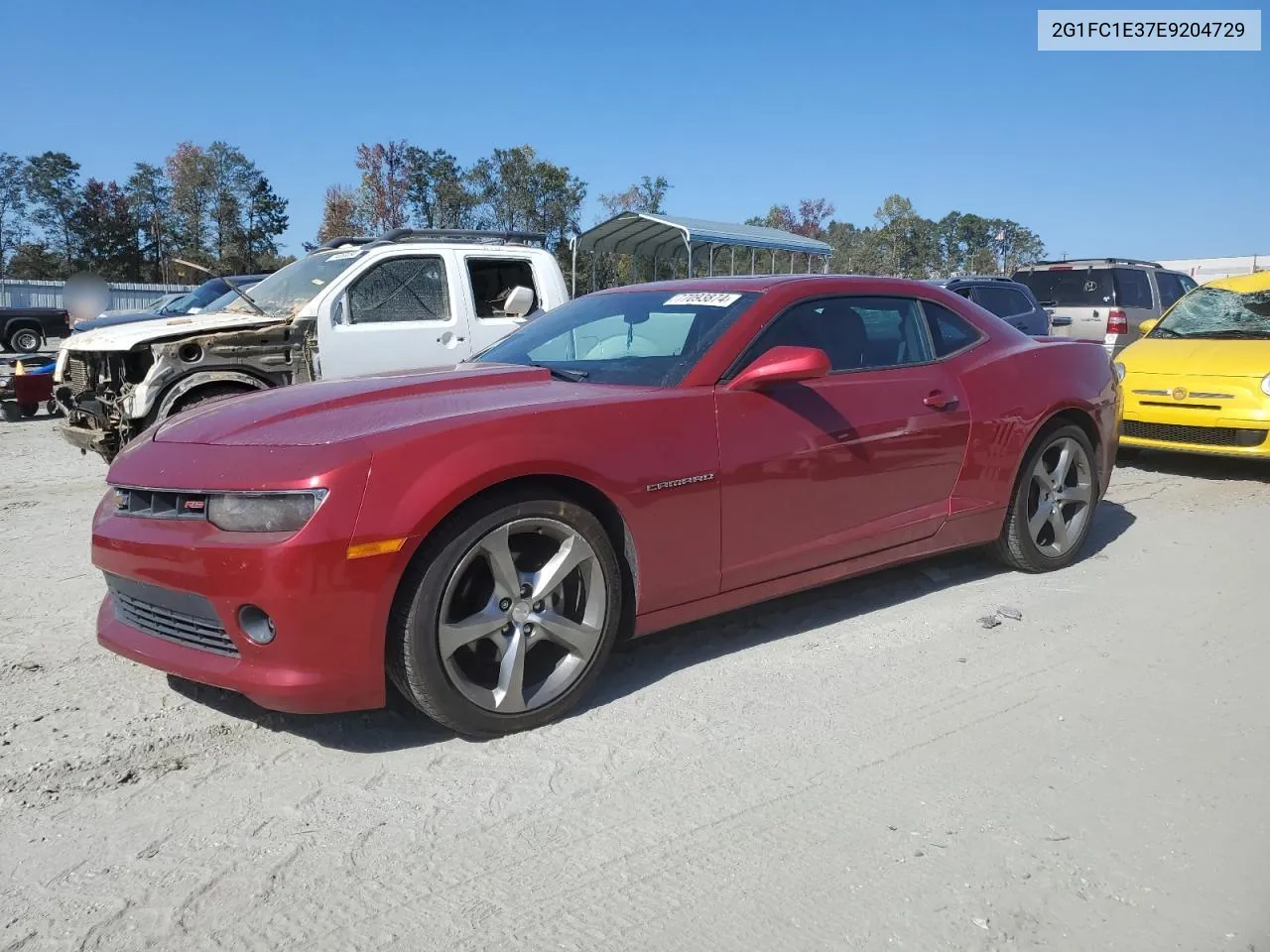 2014 Chevrolet Camaro Lt VIN: 2G1FC1E37E9204729 Lot: 77093874