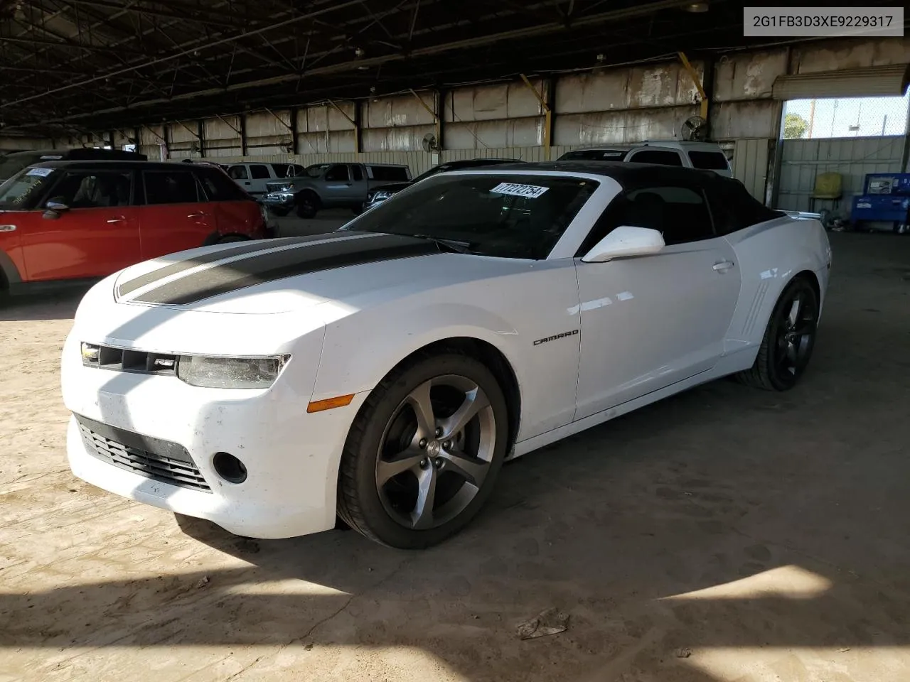 2014 Chevrolet Camaro Lt VIN: 2G1FB3D3XE9229317 Lot: 77272754