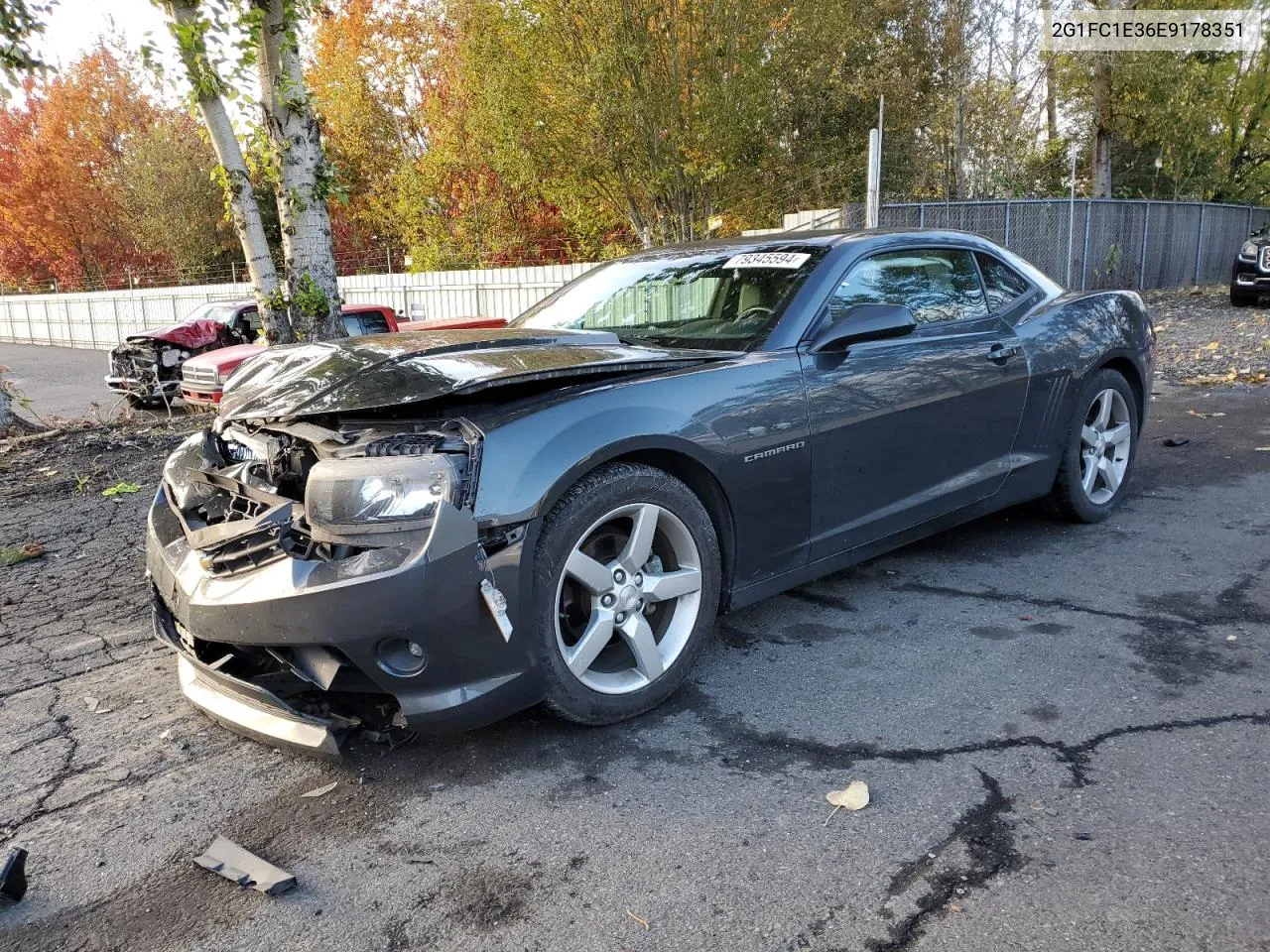 2014 Chevrolet Camaro Lt VIN: 2G1FC1E36E9178351 Lot: 79345594