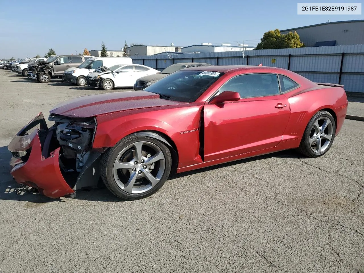 2014 Chevrolet Camaro Lt VIN: 2G1FB1E32E9191987 Lot: 80366964