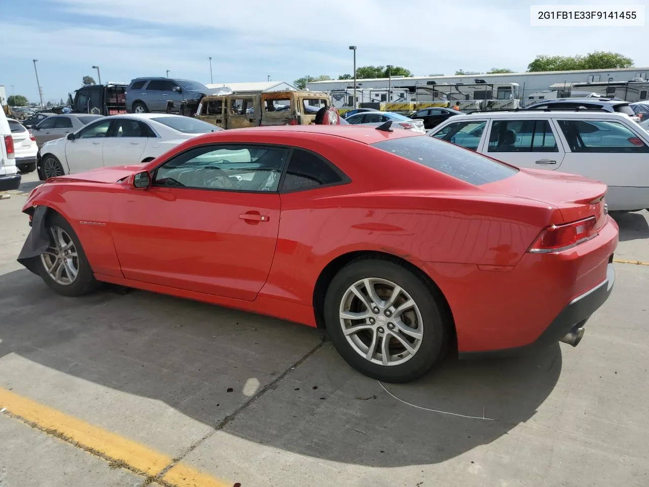 2015 Chevrolet Camaro Ls VIN: 2G1FB1E33F9141455 Lot: 51055594