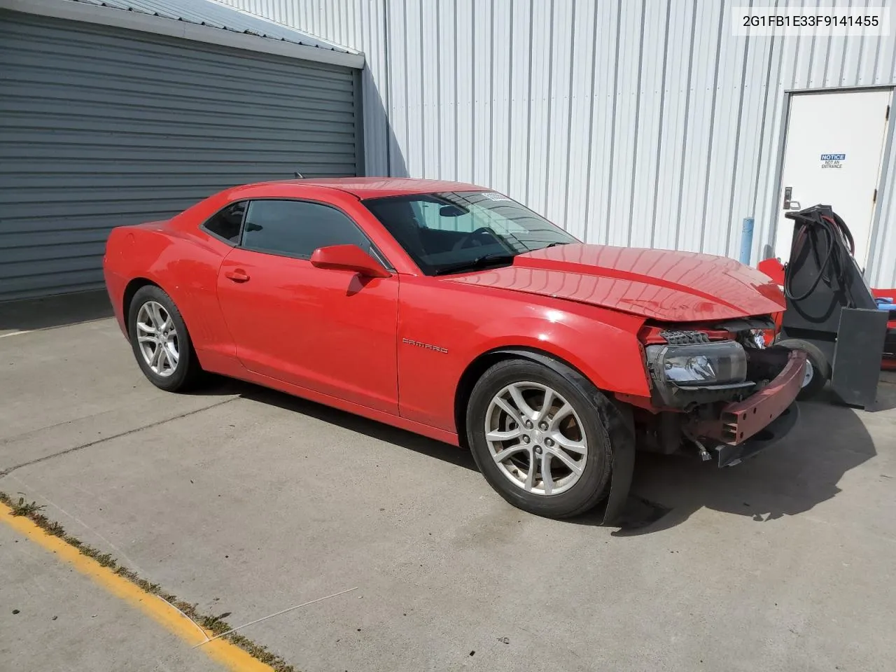 2015 Chevrolet Camaro Ls VIN: 2G1FB1E33F9141455 Lot: 51055594