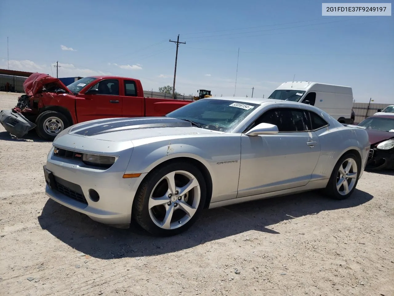 2015 Chevrolet Camaro Lt VIN: 2G1FD1E37F9249197 Lot: 53058154