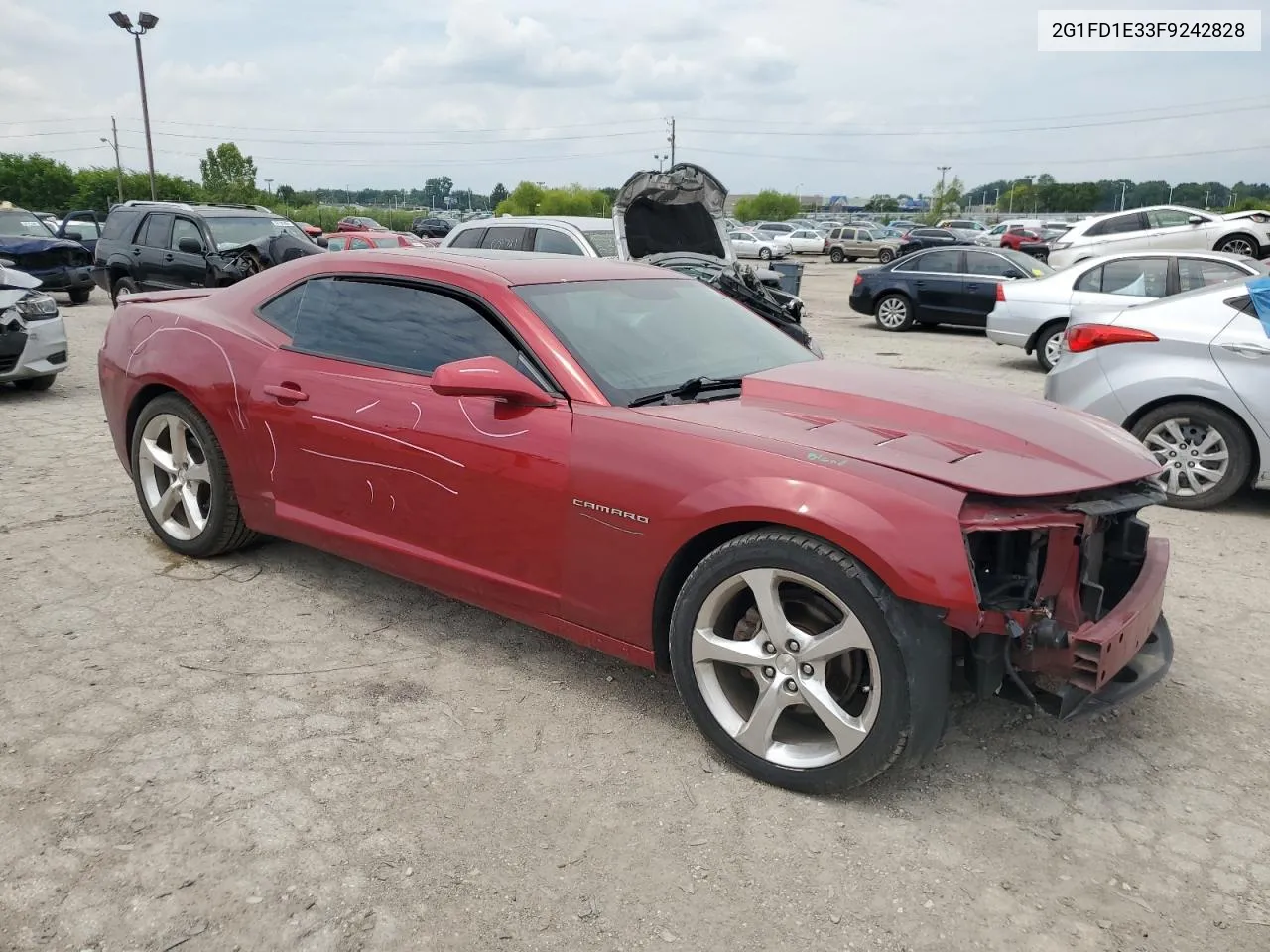 2015 Chevrolet Camaro Lt VIN: 2G1FD1E33F9242828 Lot: 59330634