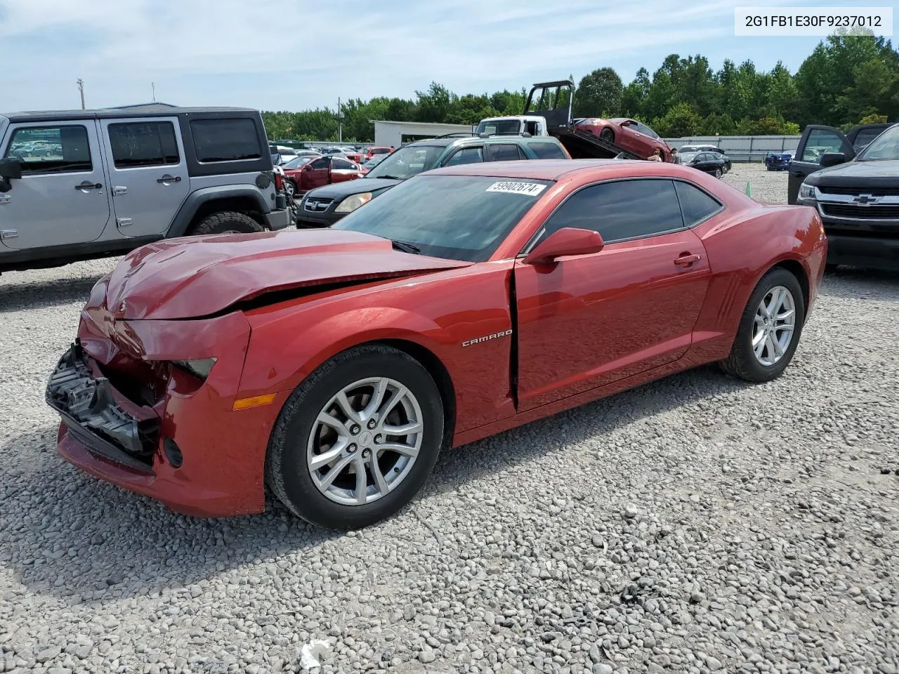 2015 Chevrolet Camaro Ls VIN: 2G1FB1E30F9237012 Lot: 59902674