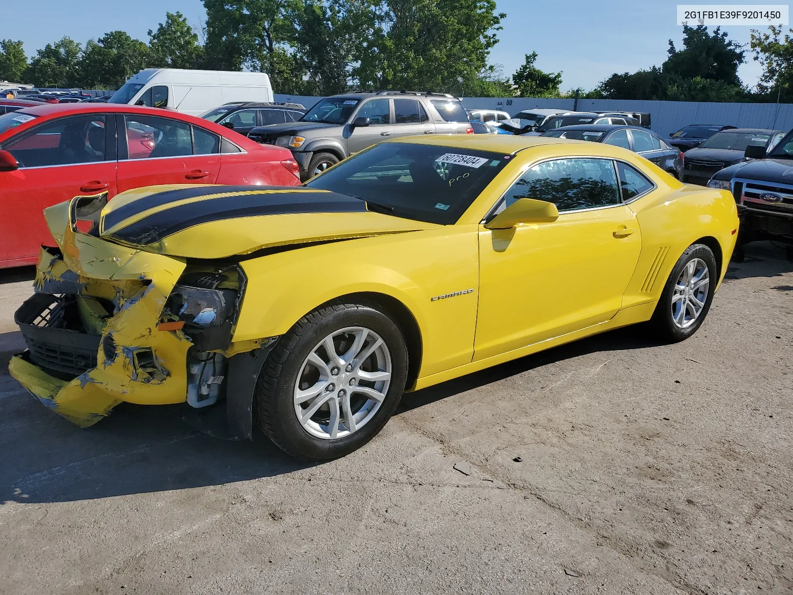 2015 Chevrolet Camaro Ls VIN: 2G1FB1E39F9201450 Lot: 60728404