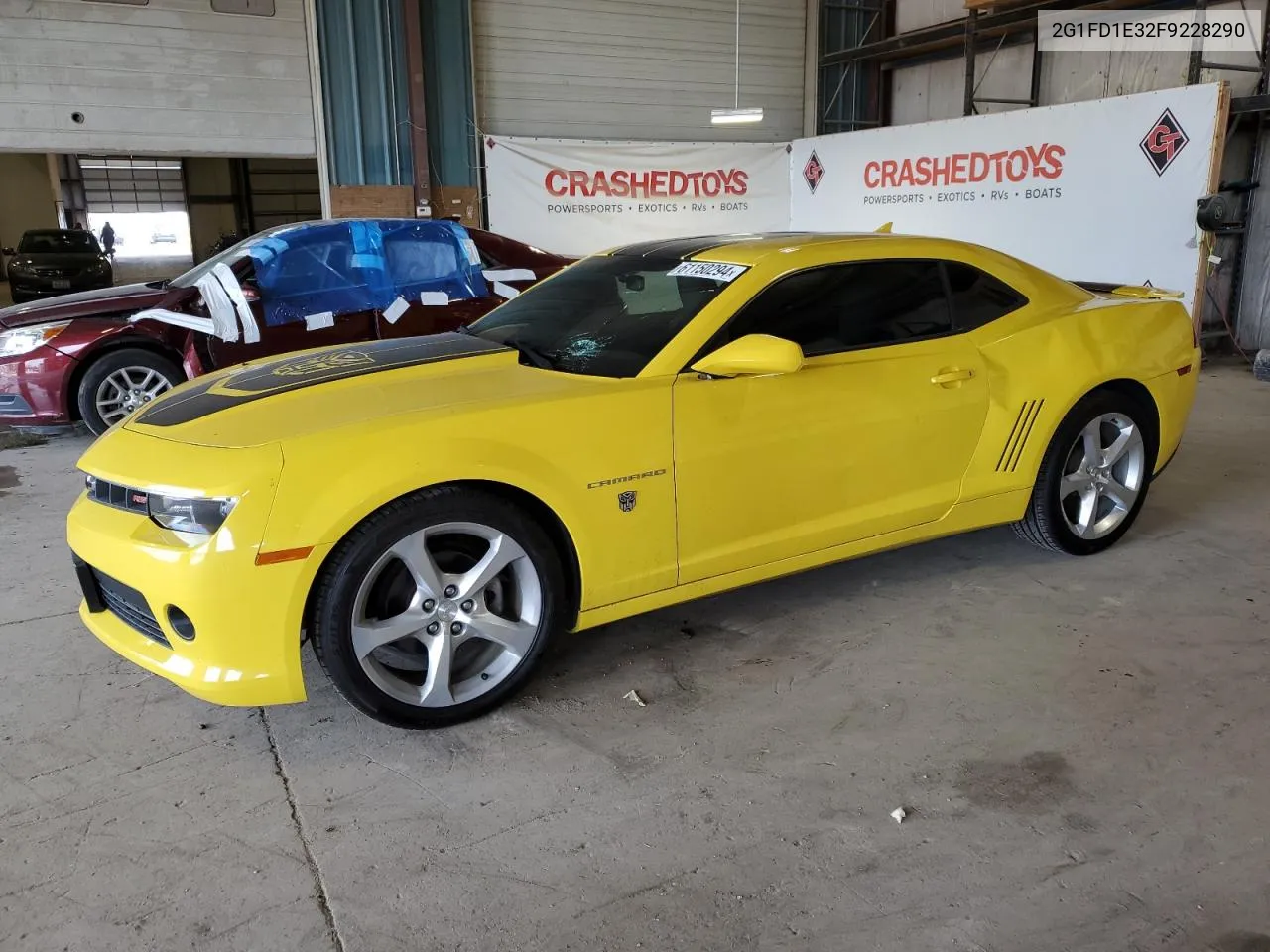 2015 Chevrolet Camaro Lt VIN: 2G1FD1E32F9228290 Lot: 61150294