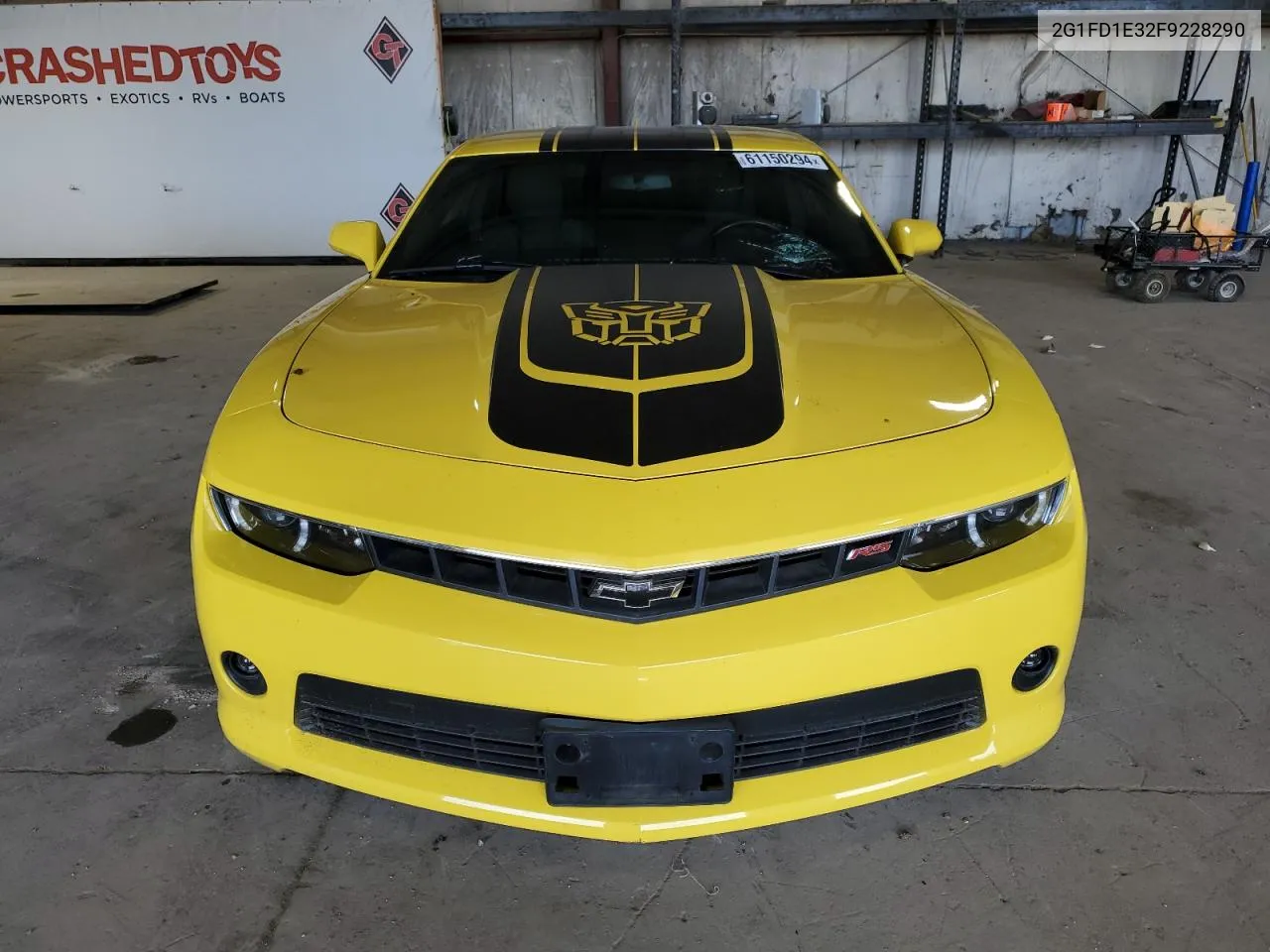 2015 Chevrolet Camaro Lt VIN: 2G1FD1E32F9228290 Lot: 61150294