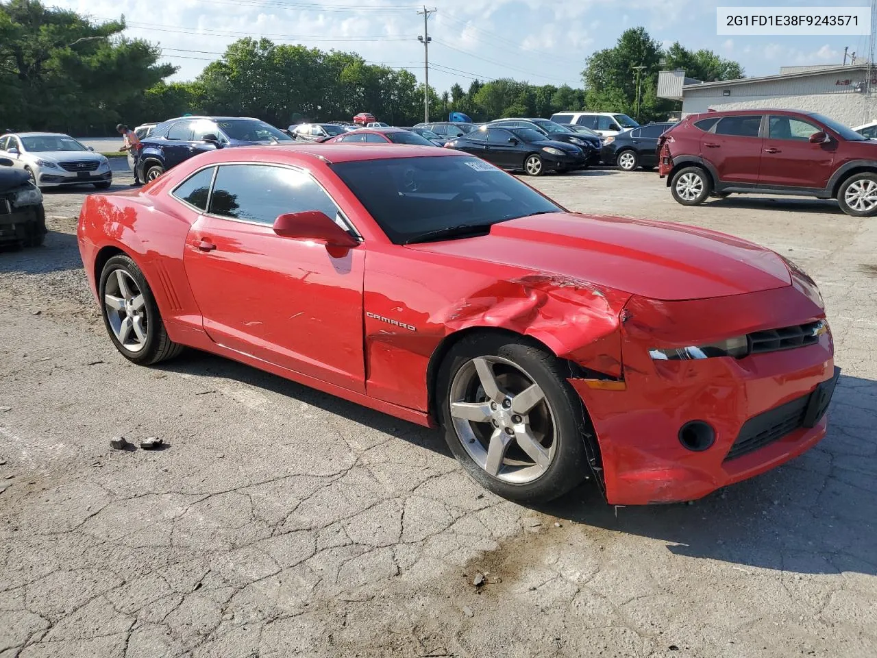 2015 Chevrolet Camaro Lt VIN: 2G1FD1E38F9243571 Lot: 61480054