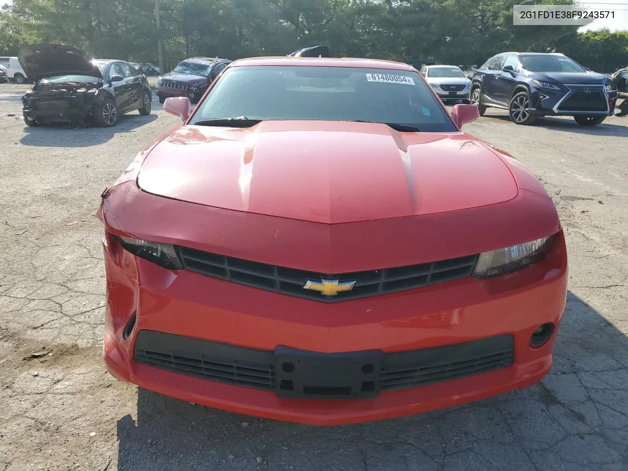 2015 Chevrolet Camaro Lt VIN: 2G1FD1E38F9243571 Lot: 61480054