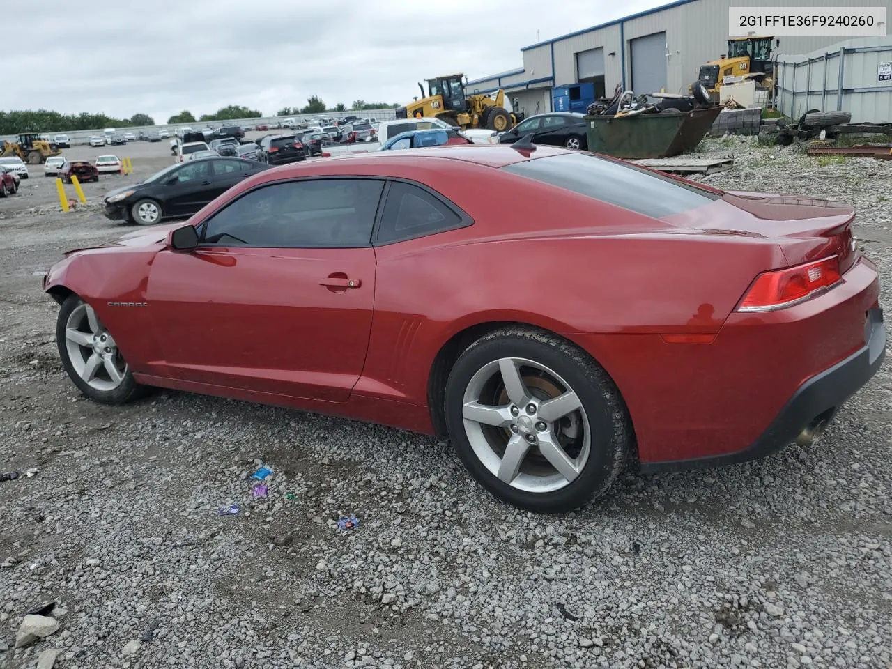 2015 Chevrolet Camaro Lt VIN: 2G1FF1E36F9240260 Lot: 61791864