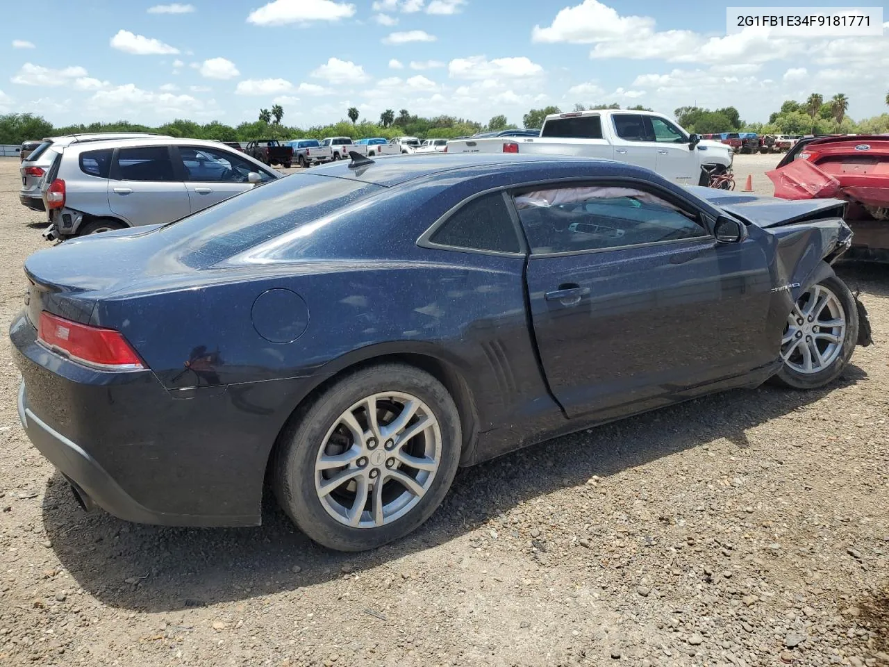 2015 Chevrolet Camaro Ls VIN: 2G1FB1E34F9181771 Lot: 61825134