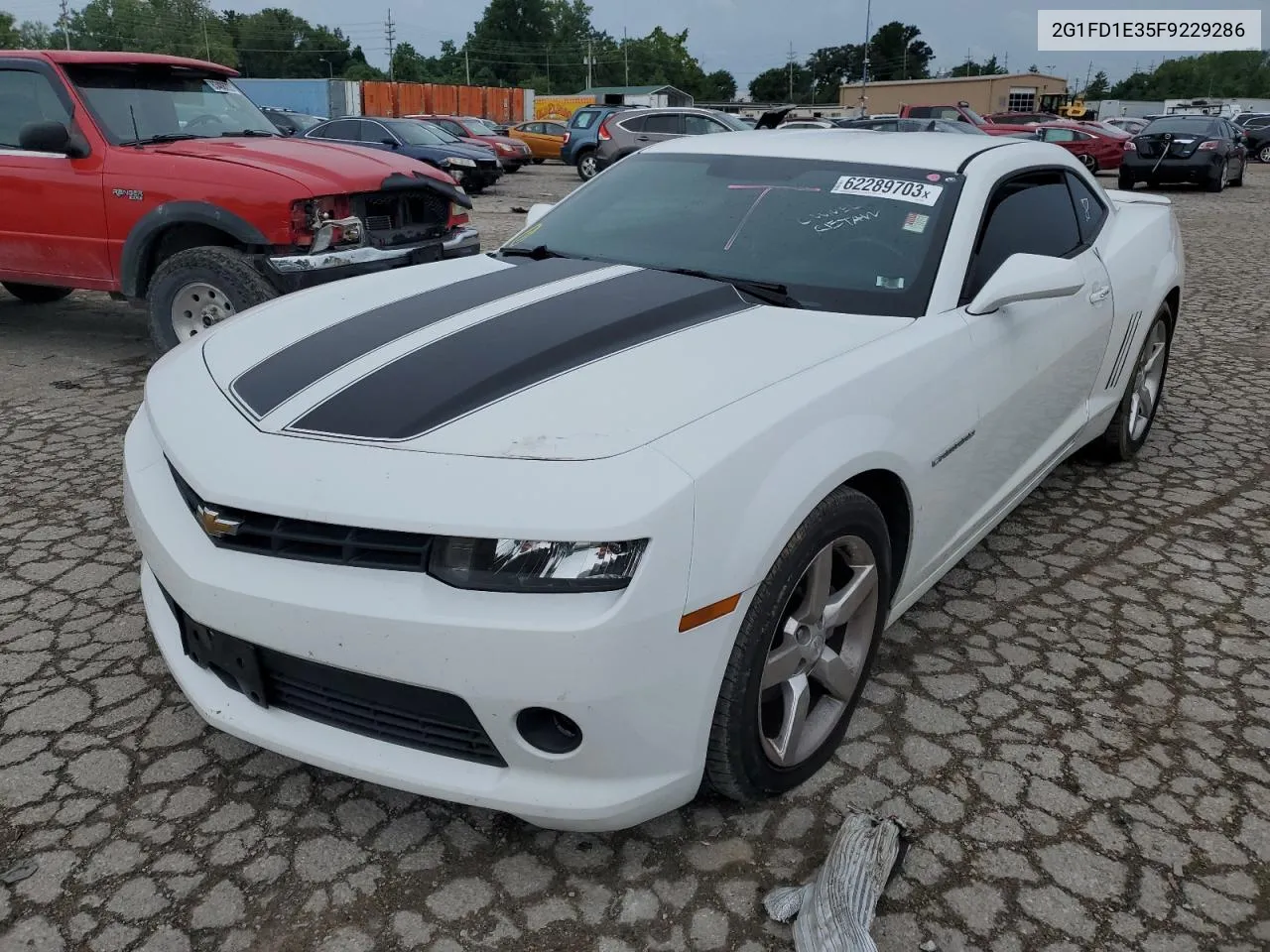 2015 Chevrolet Camaro Lt VIN: 2G1FD1E35F9229286 Lot: 62289703