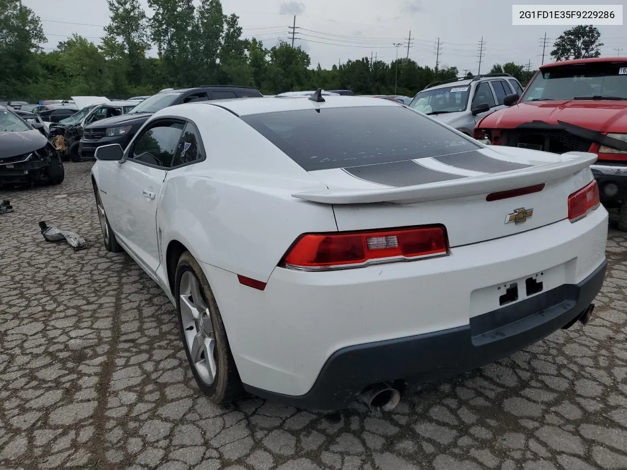 2015 Chevrolet Camaro Lt VIN: 2G1FD1E35F9229286 Lot: 62289703