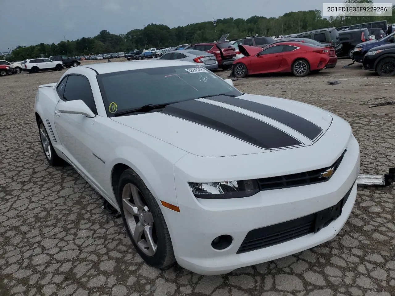 2015 Chevrolet Camaro Lt VIN: 2G1FD1E35F9229286 Lot: 62289703