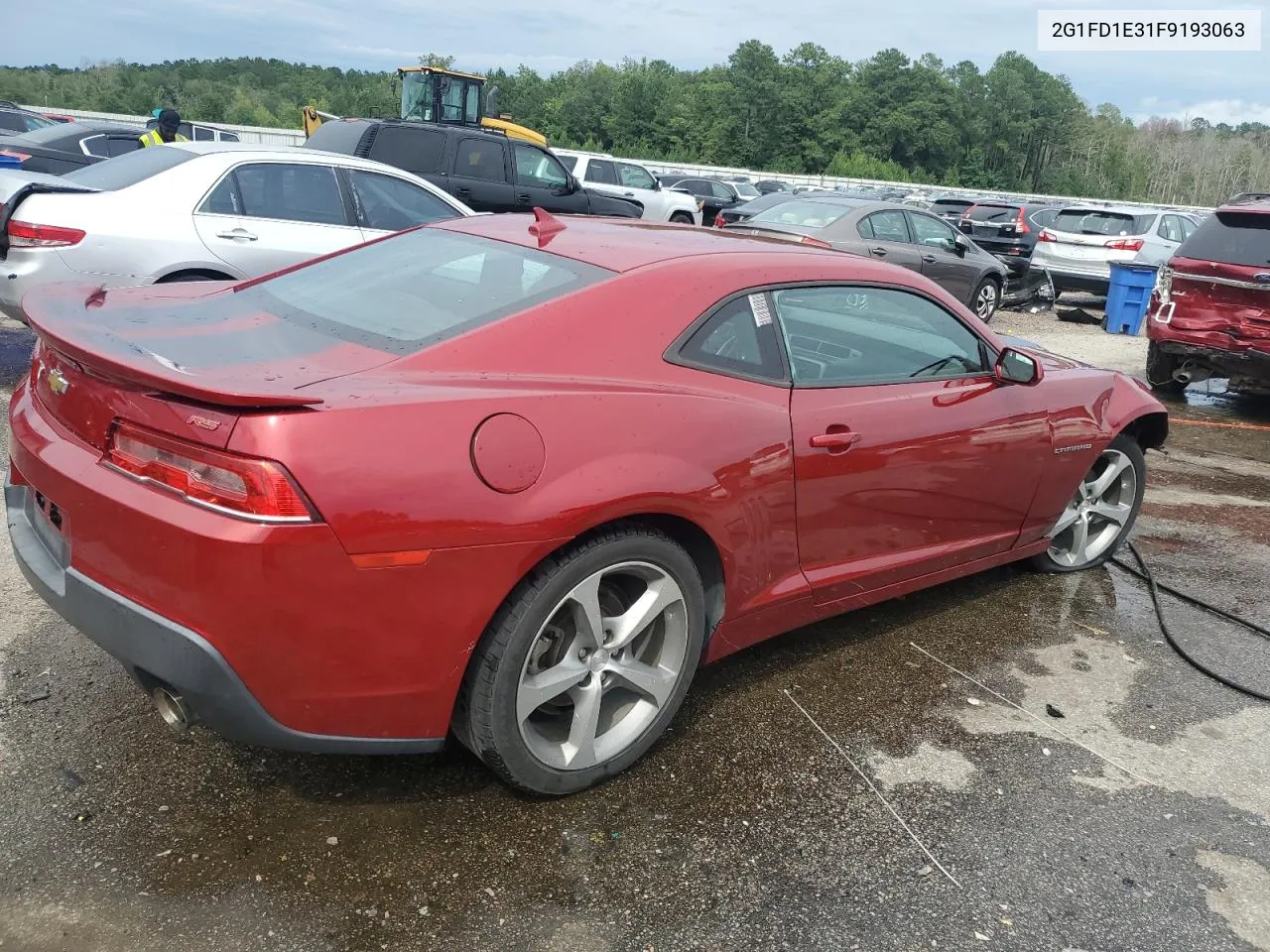 2015 Chevrolet Camaro Lt VIN: 2G1FD1E31F9193063 Lot: 62665624