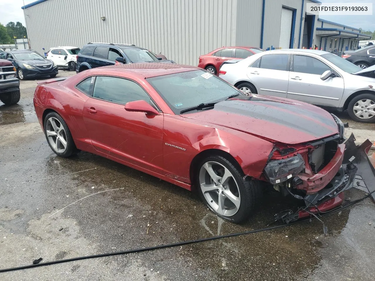 2015 Chevrolet Camaro Lt VIN: 2G1FD1E31F9193063 Lot: 62665624