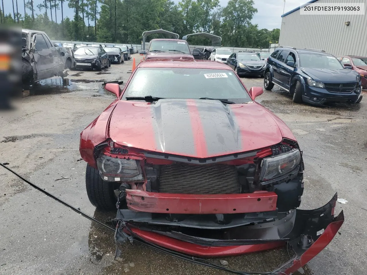 2015 Chevrolet Camaro Lt VIN: 2G1FD1E31F9193063 Lot: 62665624