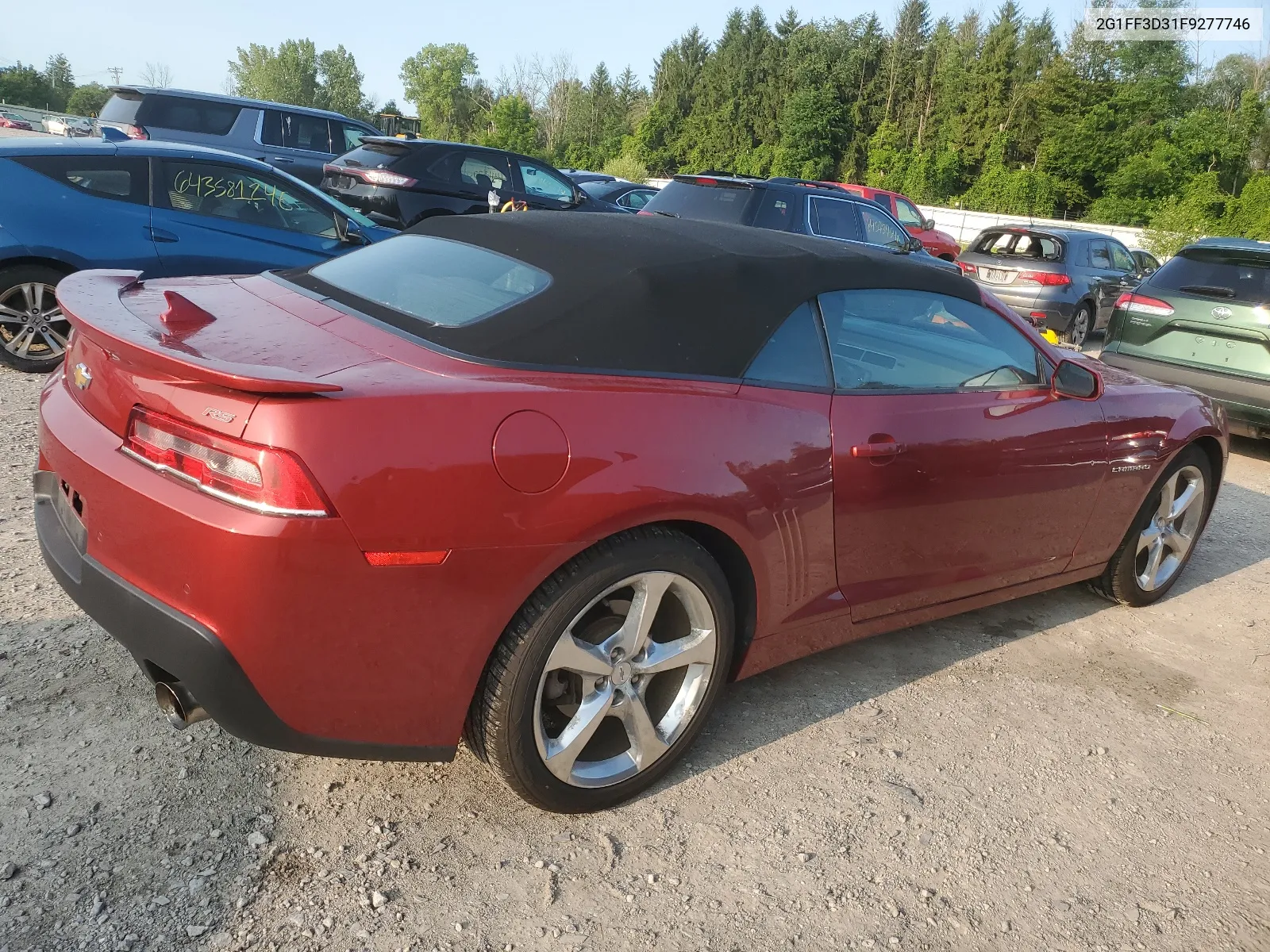 2015 Chevrolet Camaro Lt VIN: 2G1FF3D31F9277746 Lot: 64292064