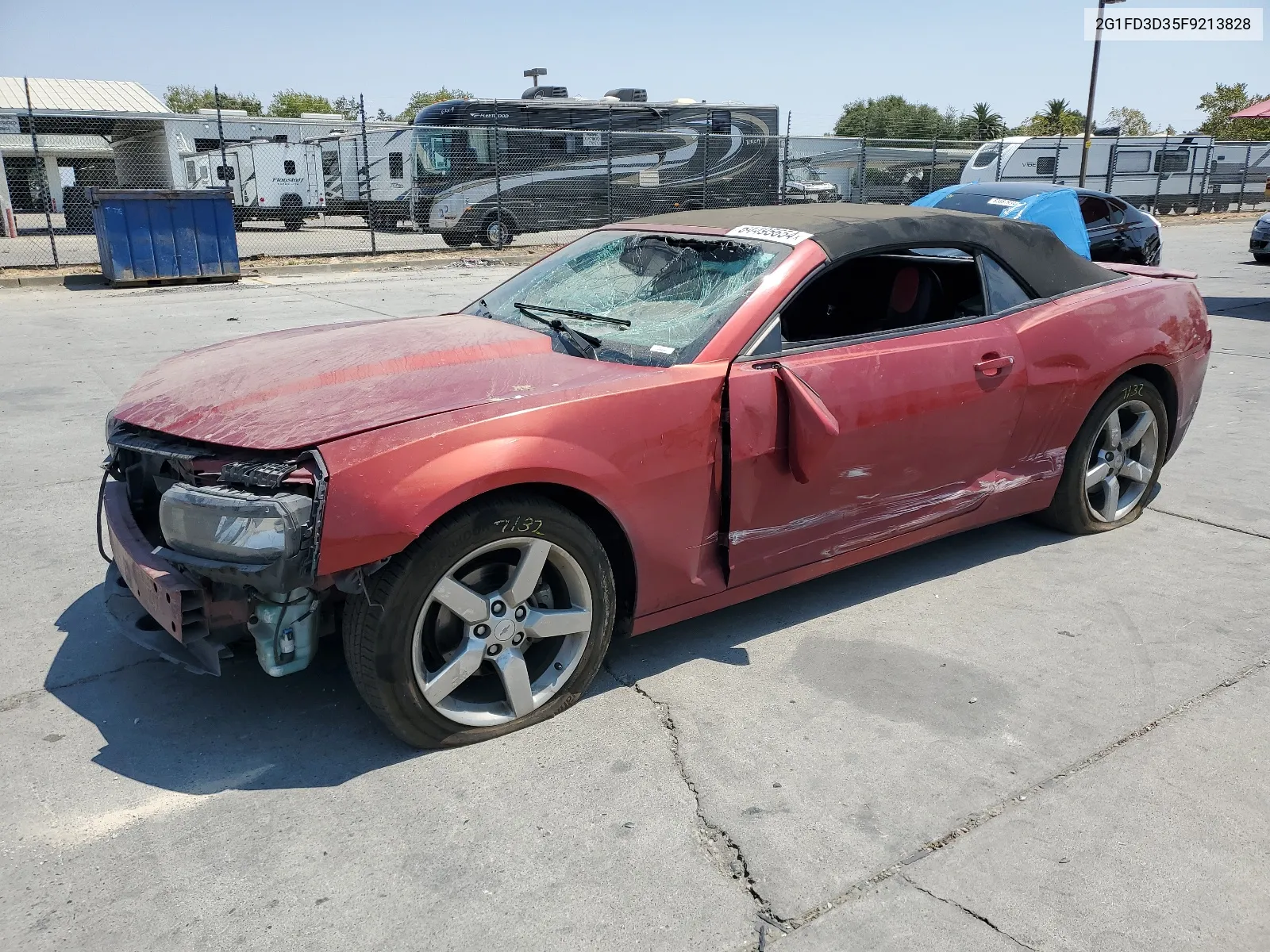 2015 Chevrolet Camaro Lt VIN: 2G1FD3D35F9213828 Lot: 64495654