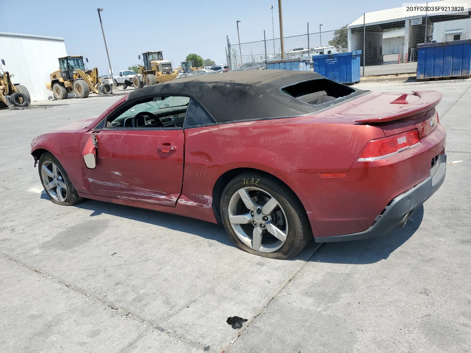 2015 Chevrolet Camaro Lt VIN: 2G1FD3D35F9213828 Lot: 64495654