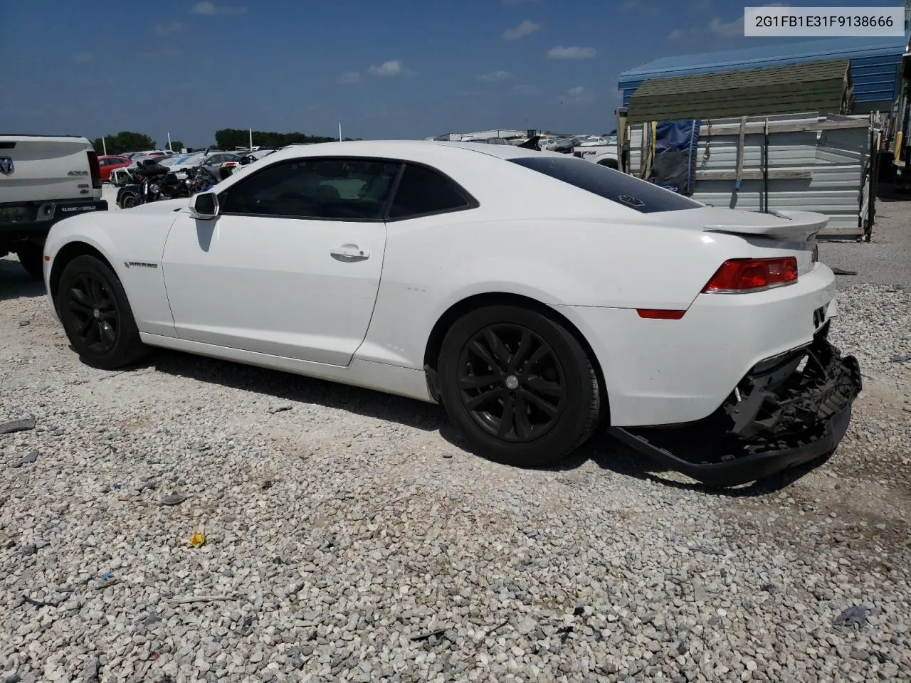 2015 Chevrolet Camaro Ls VIN: 2G1FB1E31F9138666 Lot: 65239284