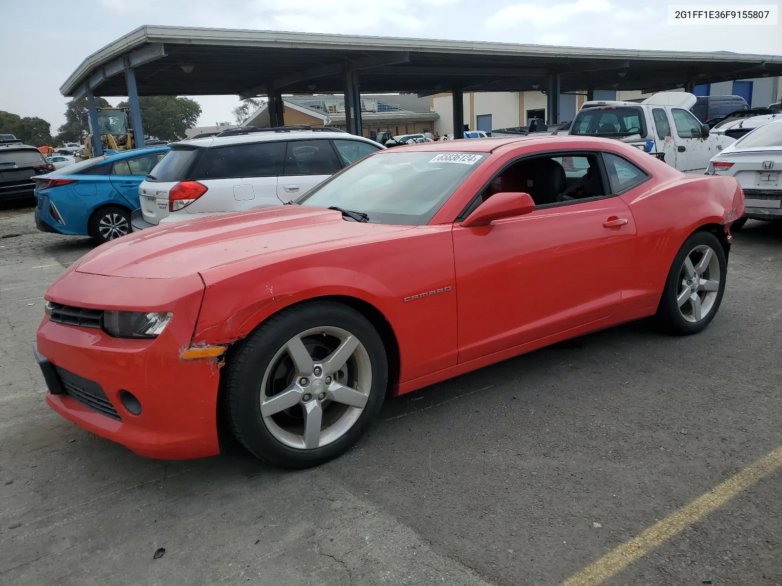 2015 Chevrolet Camaro Lt VIN: 2G1FF1E36F9155807 Lot: 65836124