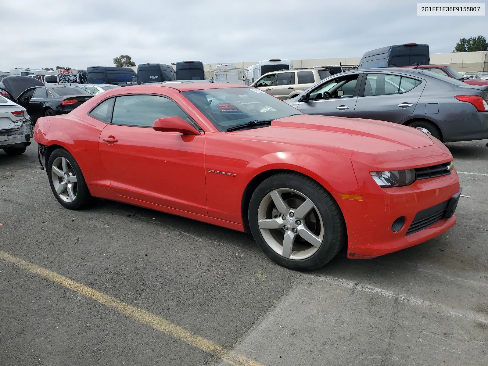 2015 Chevrolet Camaro Lt VIN: 2G1FF1E36F9155807 Lot: 65836124