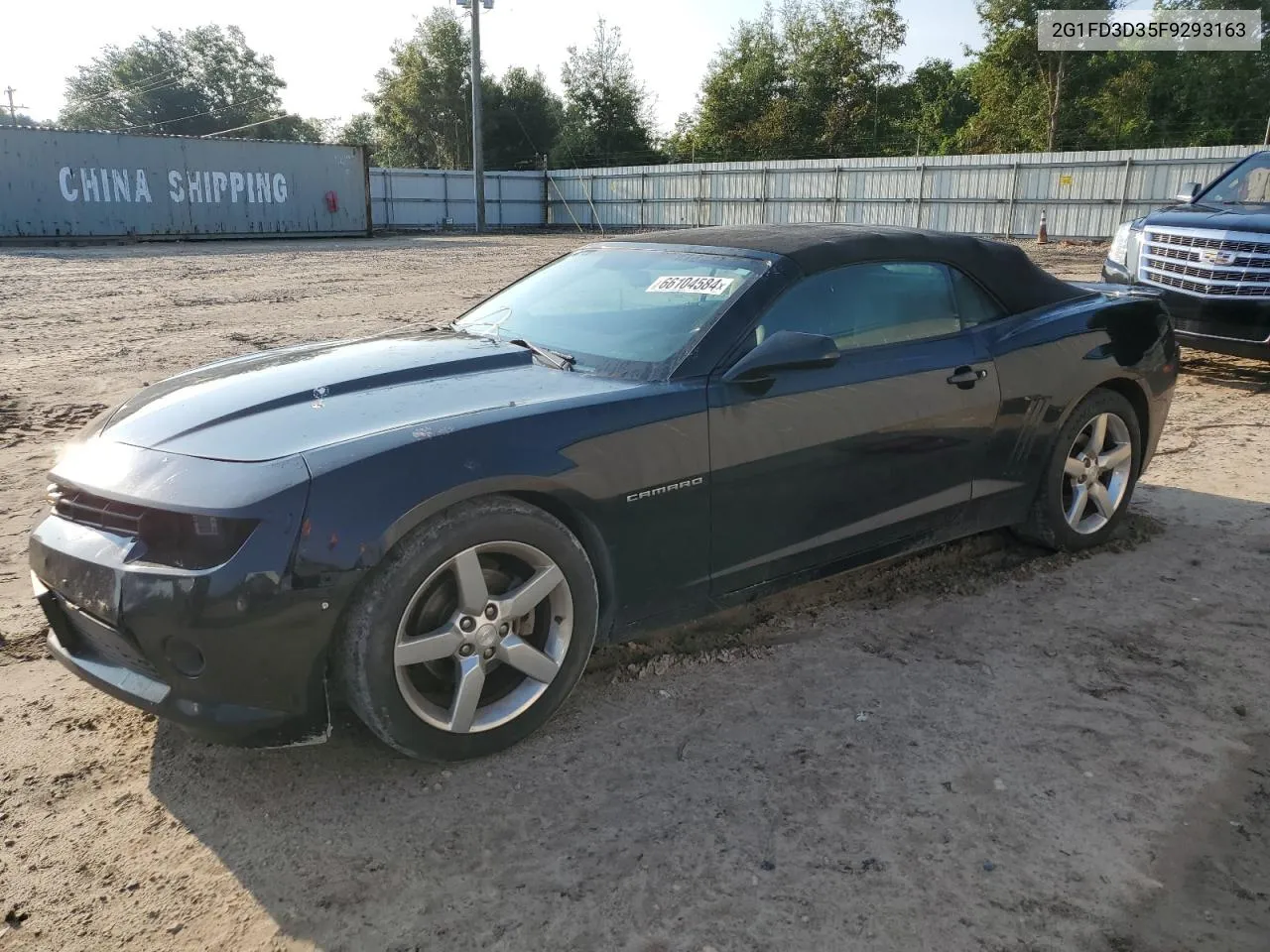 2015 Chevrolet Camaro Lt VIN: 2G1FD3D35F9293163 Lot: 66104584