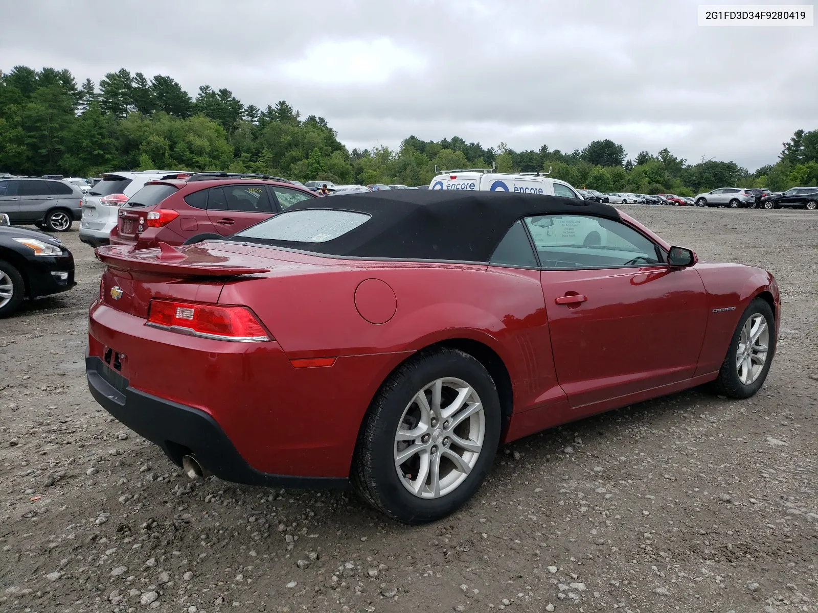 2015 Chevrolet Camaro Lt VIN: 2G1FD3D34F9280419 Lot: 66157394