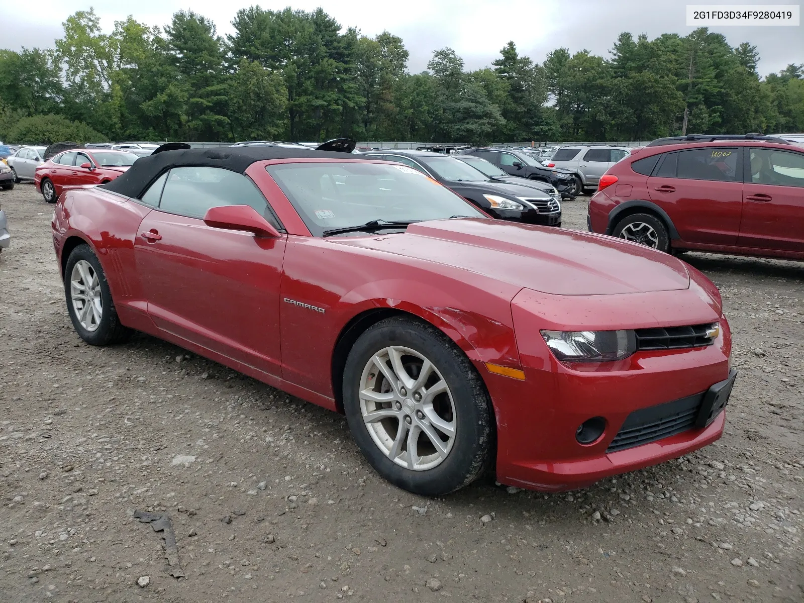 2015 Chevrolet Camaro Lt VIN: 2G1FD3D34F9280419 Lot: 66157394