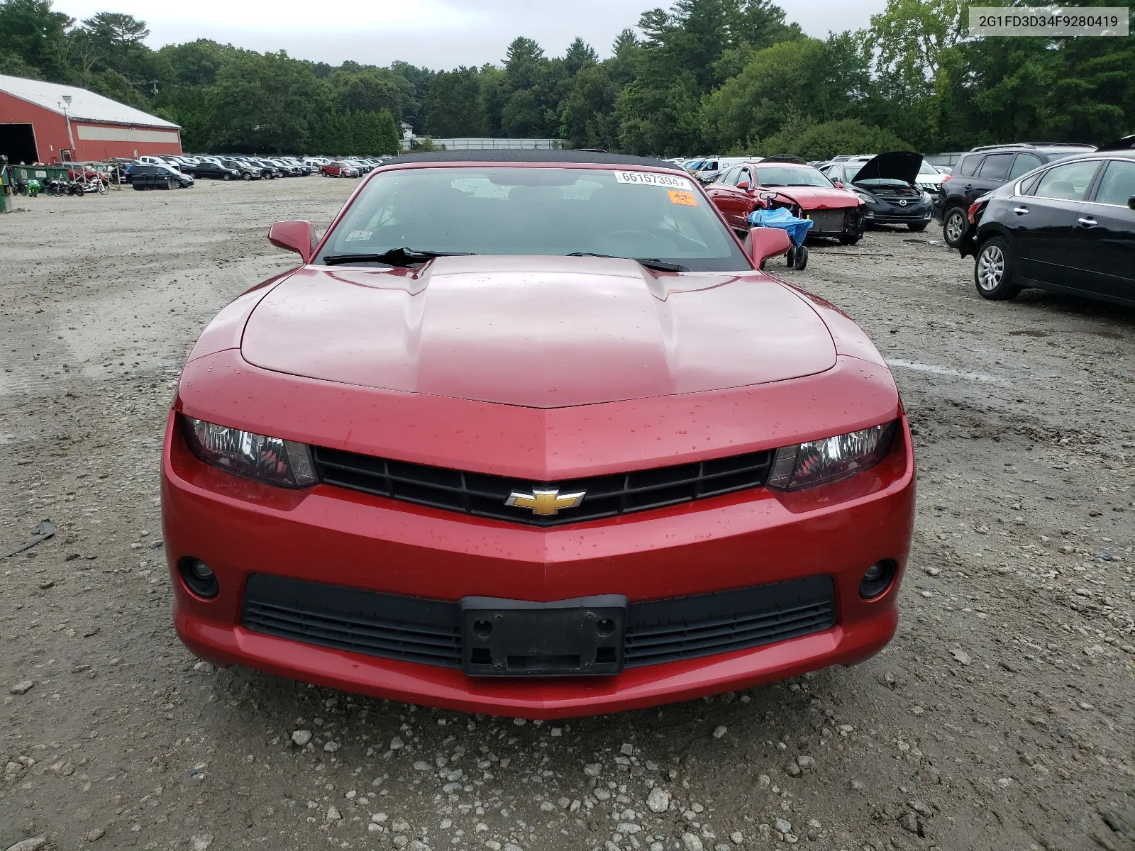 2015 Chevrolet Camaro Lt VIN: 2G1FD3D34F9280419 Lot: 66157394